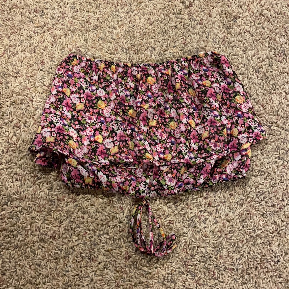Floral tube top